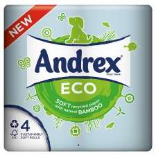 Andrex Eco 4 Roll Toilet Tissue   Groceries   Tesco Groceries