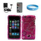   for Apple iPod Touch 4G+Wall Charger+Mirror Scr Protector +Wristband