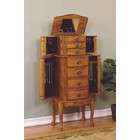 Powell Company Jewelry Armoire with Cabriole Legs in Woodland Oak 