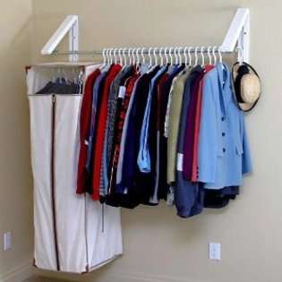 InstaHANGER Model AH12RB Collapsible Wall Mounted Clothes Hanging 