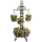   Ironworks Deer Park PL126 Floor Planter with Baskets and Coco Liner
