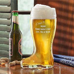   Personalized Glass Beer Boot  For the Home Drinkware Beer Glasses
