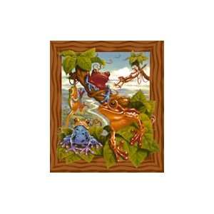  Frogs   200 Large Pieces Jigsaw Puzzle: Toys & Games