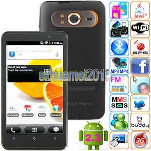   Capacitive 3G WCDMA GSM Android 2.3 GPS smart phone HD7 H7300  
