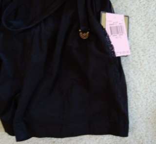 New with Tag Juicy Couture Black Shorts Romper in size Petite or 