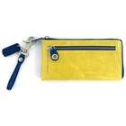Floto Imports Monticello Zip Wallet   Color Yellow and Royal Blue