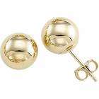 Jewelrydays 14kt Yellow Gold Trendy Ball Earrings