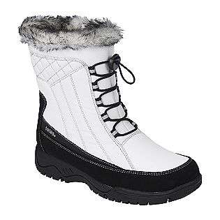 Womens Winter Boot Eve Water Repellant Thermolite  White/Black  Totes 
