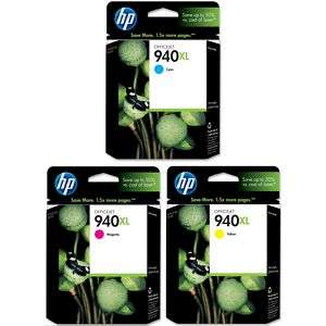 PACK HP GENUINE 940XL Color Ink (RETAIL BOX) (01 2014) 940 XL 8500A 