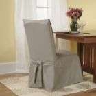 Sure Fit Cotton Duck Natural Full Dining Room Chair Slipcover