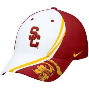   Trojans Cardinal Conference Red Zone Flex Fit Hat