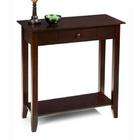 finish console table with drawer and shelf in espresso finish
