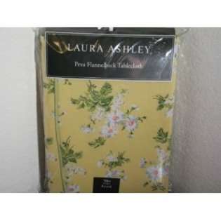 Laura Ashley Tablecloth with Peva Flannelback 60 X 102 Oblong Floral 