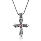 Athena Jewelry Sterling Silver and 14k Gold Brazilian Amethyst and 
