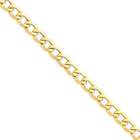 goldia 20 Inch 14k Gold 7.0mm Semi Solid Curb Link Chain Necklace
