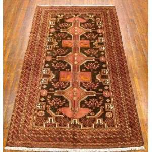   Hand Knotted Balouch Persian Rug   74x39 