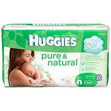 Huggies 30 Ct Pure and Natural Diapers   Newborn   Kimberly Clark Corp 