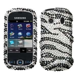  For Samsung Seek M350 Accessory   Zebra Bling Design Hard 