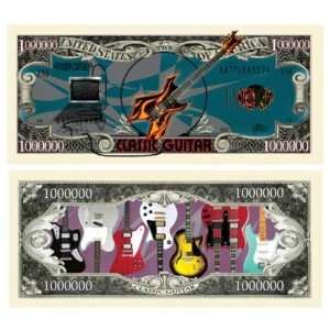    Guitar themed Million Dollar Bills Case Pack 100: Everything Else