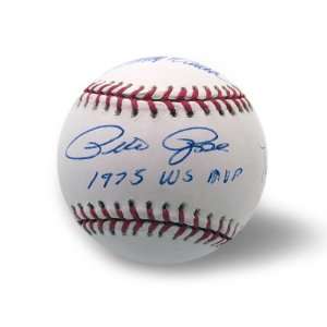  Autographed Big Red Machine Baseball   Rose, Perez, Bench 