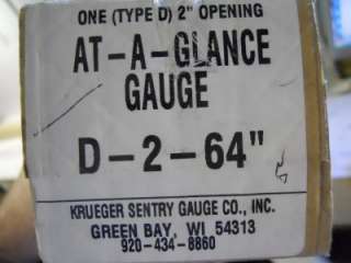   GAUGE AT A GLANCE GAUGE D 2 64 FUEL OIL TANK GAUGE TYPE D 2  