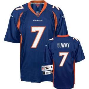 John Elway Navy Reebok NFL EQT Replithentic 1998 Throwback Youth 