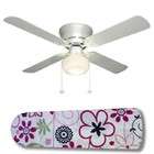 pink and black fashion accessories 52 ceiling fan with lamp