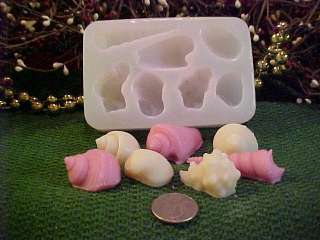 Sea Shells 7 Cavity Silicone Mold 127  
