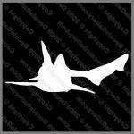 Hammerhead Shark 8 inch Auto Window Stickers Decal Jaws  