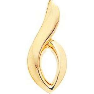    14K Yellow Gold Slide Pendant Necklace Jewelry New: Jewelry