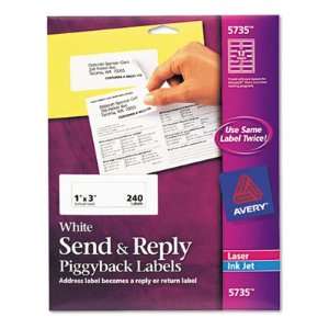    Avery Send and Reply Piggyback Labels AVE5735