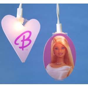  Barbie and Heart Logo 10 Piece Christmas Light Set #BA0131 