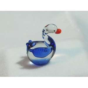  Collectibles Crystal Figurines Blue Duck. 