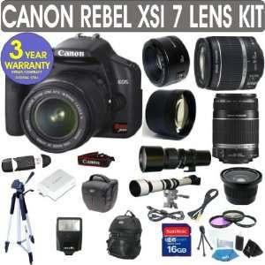 Rebel XSi + Canon 18 55mm Lens + Canon 55 250mm Lens + Canon 50mm Lens 