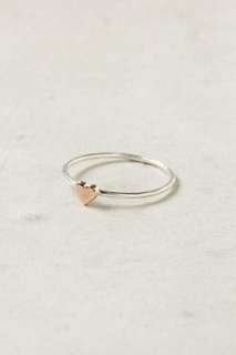 Wee Heart Ring, Rose Gold
