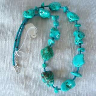 NATIVE AMERICAN TURQUOISE NUGGET NECKLACE  