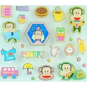  Cute Japanese Mr. Mong Stickers (Paper): Toys & Games