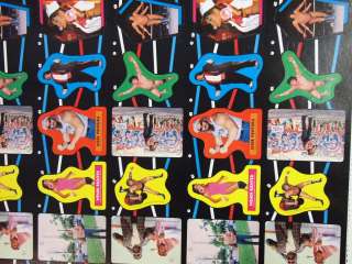 1985 TOPPS WWF UNCUT SHEET OF 132 CARDS  