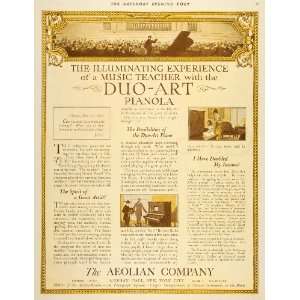 1919 Ad Duo Art Pianola Aeolian Piano Chicago Symphony   Original 