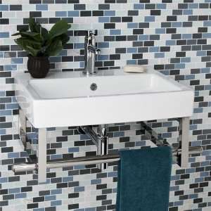    Rixton Slimline Wall Mount Sink with Towel Bar: Home Improvement