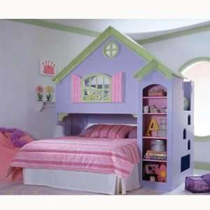  Painted Doll House Loft Twin Over Full: Toys & Games