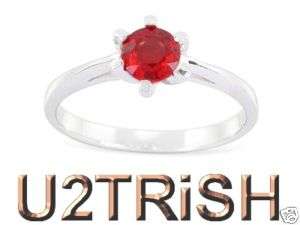 WOW MEXICAN CHERRY FIRE OPAL WHITE GOLD SOLITAIRE RING  