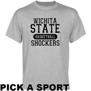  Wichita State Shockers Custom Sport T Shirt   Ash: Sports 