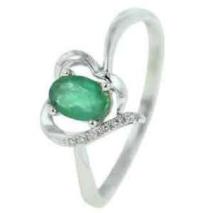  Emerald Diamond Ring: Jewelry