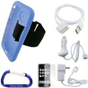 Premium Gel Silicone Skin iPhone 3G/3GS Cell Phone Case (Blue), USB 