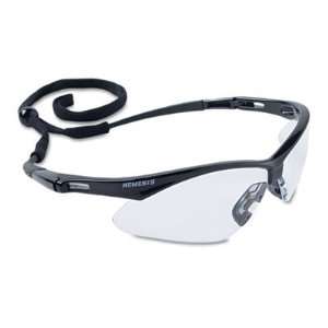  Nemesis Safety Glasses, Black Frame, Clear Lens 