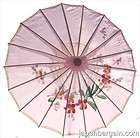   Oriental Japanese Chinese Asian Umbrella Parasol Kasa 22in Pink 157 1
