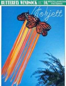 Butterfly Windsock, Annies plastic canvas patterns  