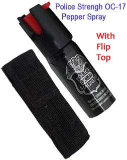 oz Pepper Spray w/ Fliptop and Nylon Case Police OC17  