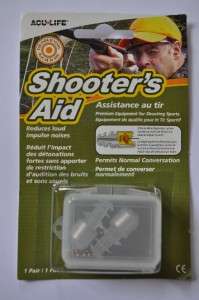 SHOOTERS AID SONIC SILICONE EAR PLUGS SHOOTING NEW 2011  